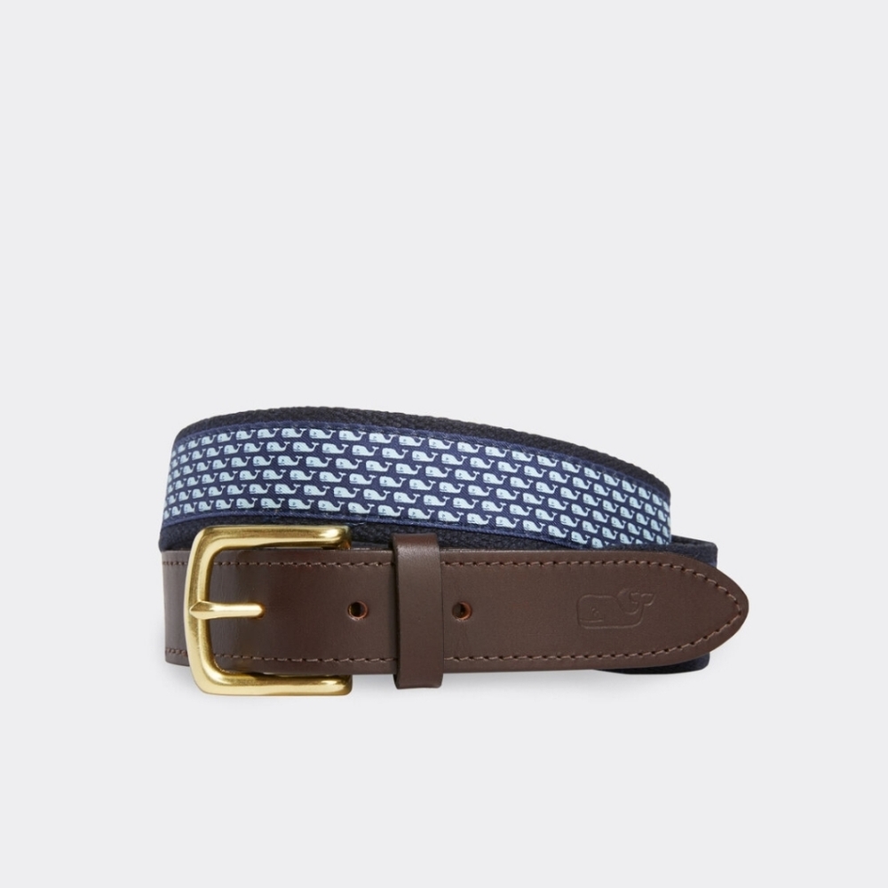 Vineyard Whale Canvas Club Belt